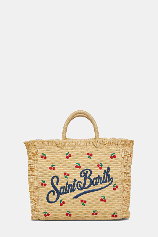 Beige Patterned Bag