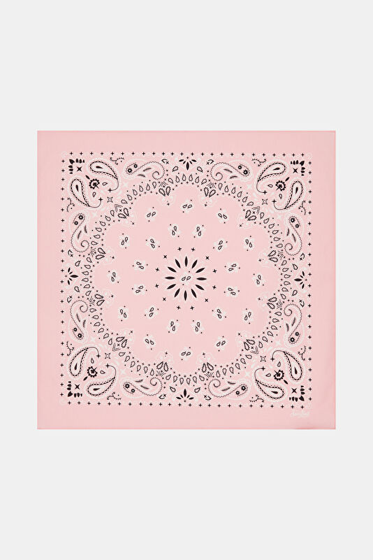 Foulard Pembe Desenli Fular