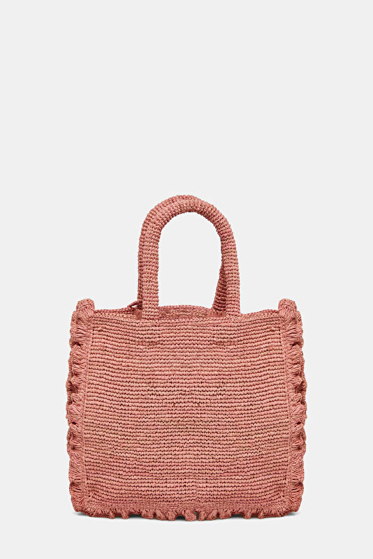 Dark Pink Patterned Bag 3