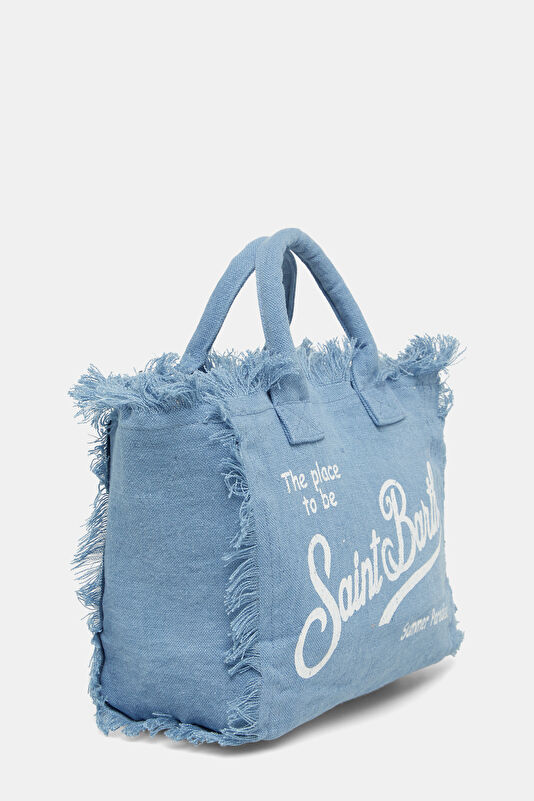 Colette Linen Mavi Desenli Çanta 3