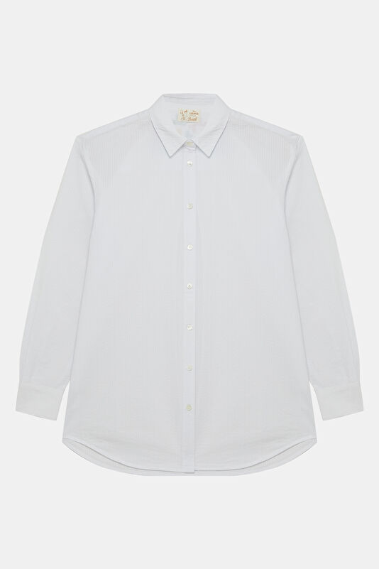 White Patterned Women's Shirt