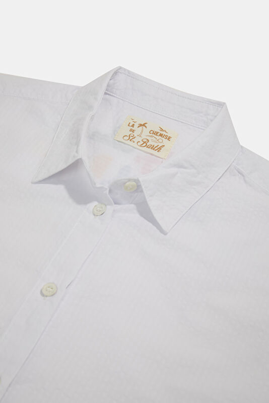 White Patterned Women's Shirt 3