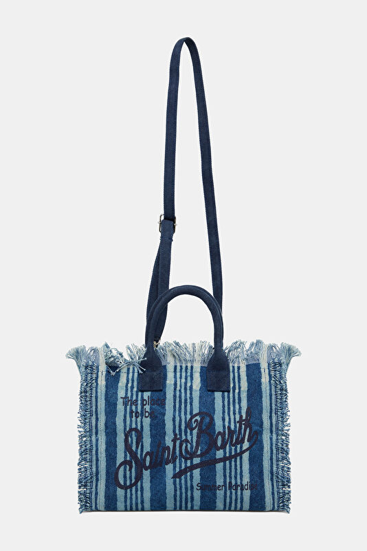 Navy Patterned Bag