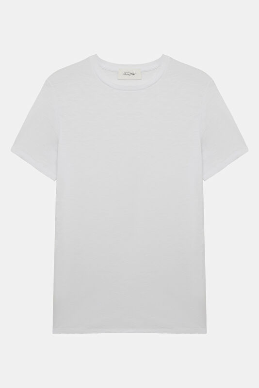 Relax Fit White Crew Neck Men's T-Shirt