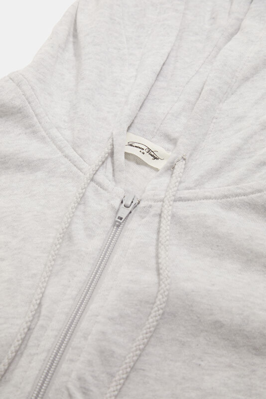 Gri Relax Kalıp Kapuşonlu Erkek Sweatshirt 3