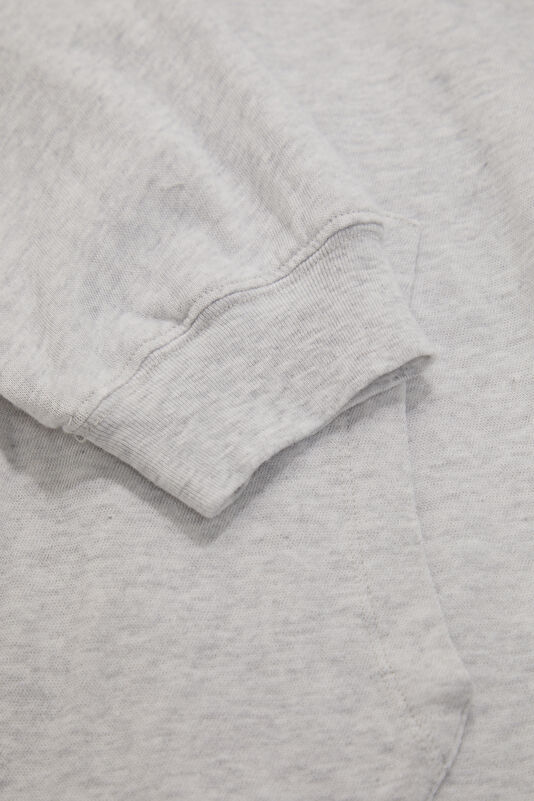 Gri Relax Kalıp Kapuşonlu Erkek Sweatshirt 4