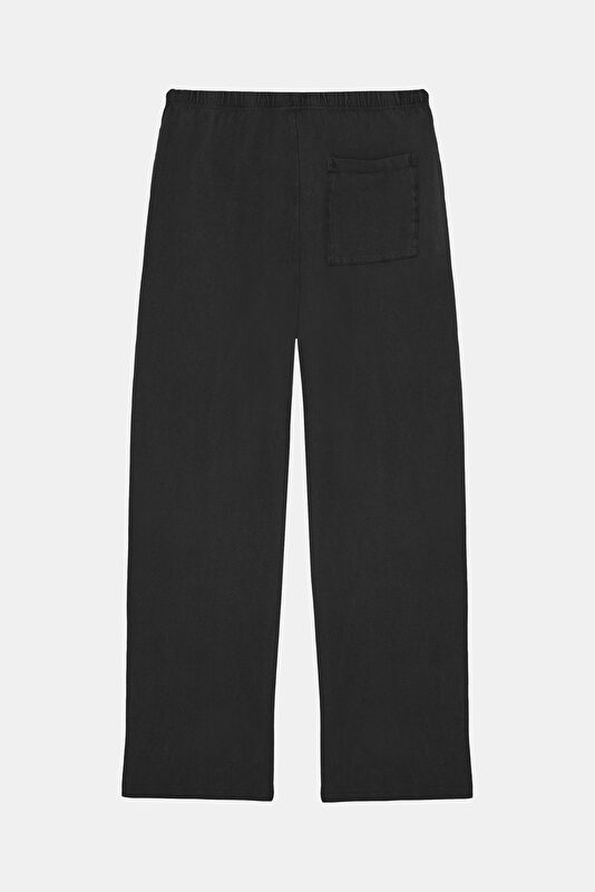 Relax Kalıp Siyah Wide Leg Pantolon 2