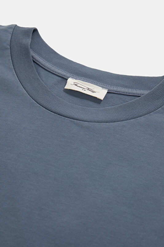Relax Fit Blue Crew Neck Men's T-Shirt 3