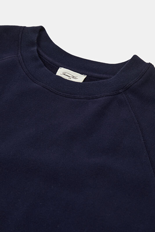 Lacivert Relax Kalıp Bisiklet Yaka Erkek Sweatshirt 3