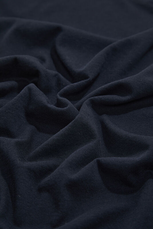 Relax Fit Navy Blue Crew Neck Men's T-Shirt 4