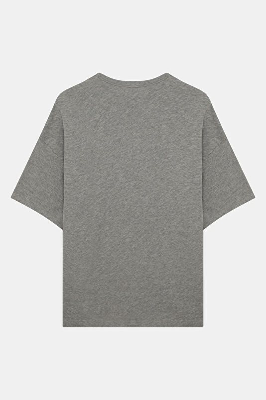Relax Fit Gray Men's T-Shirt 2