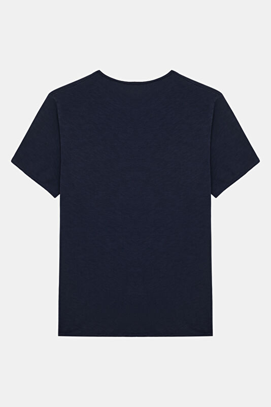 Relax Fit Navy Blue Men's T-Shirt 2