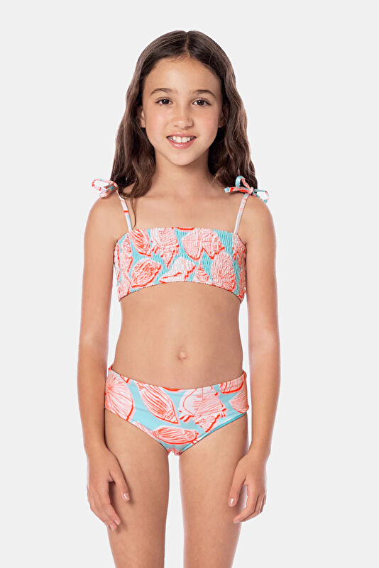 Çok Renkli Desenli Çocuk Bikini