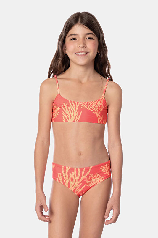 Çok Renkli Desenli Çocuk Bikini