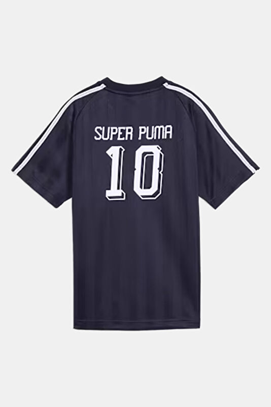 T7 Relax Kalıp Lacivert Bisiklet Yaka Çocuk T-Shirt 2