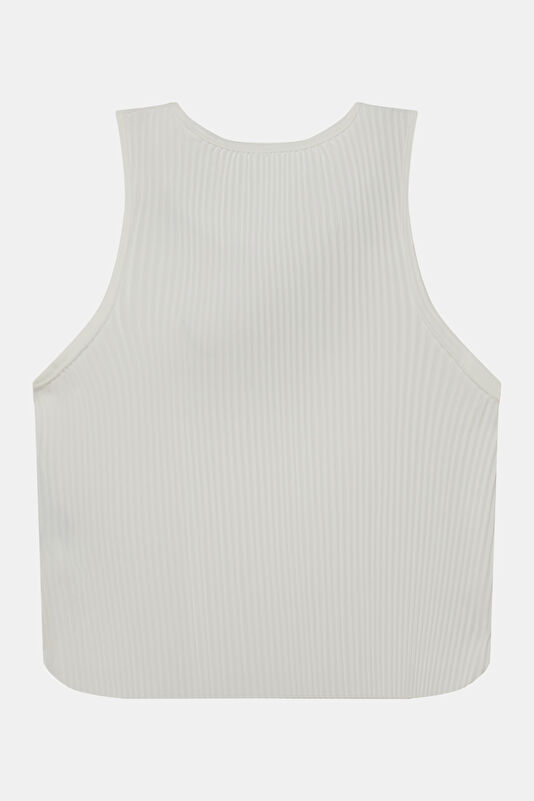 White Sleeveless Women's Blouse 2