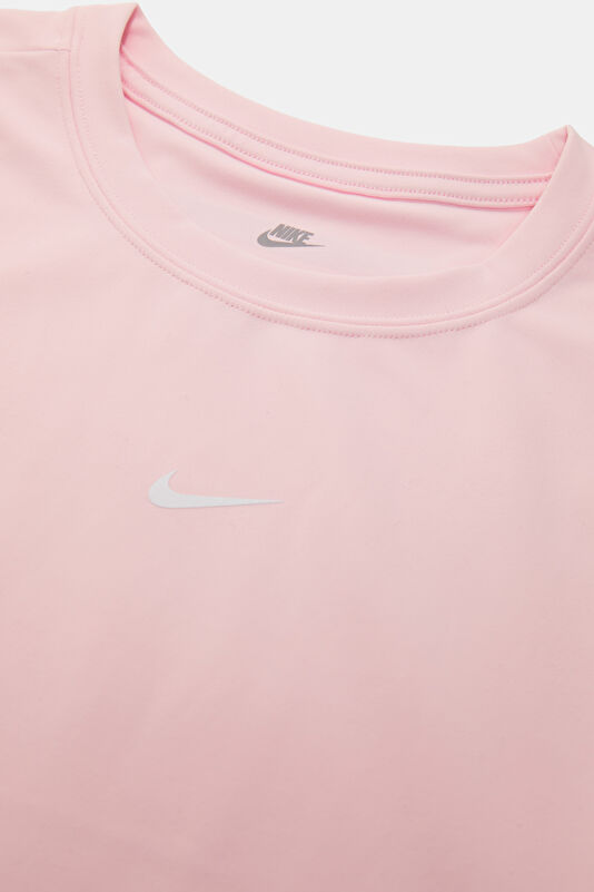 Açık Pembe Bisiklet Yaka Kadın T-Shirt 3