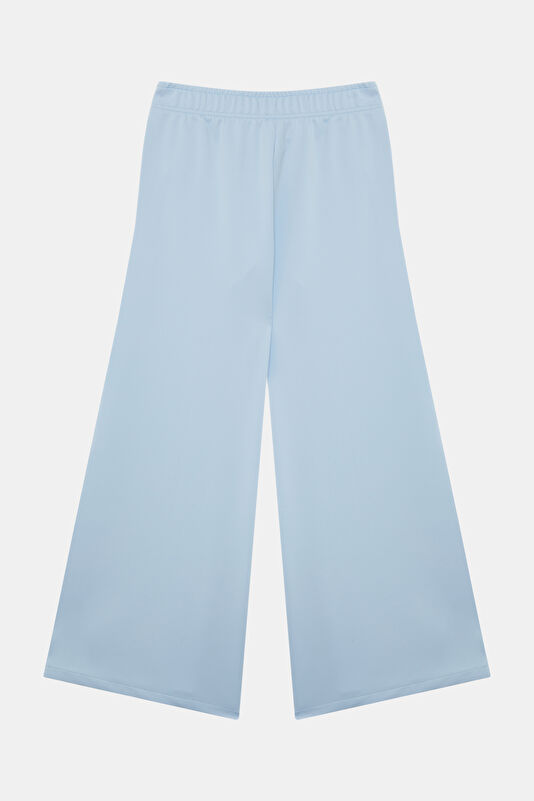 Blue Wide-Leg Women's Sports Pants 2