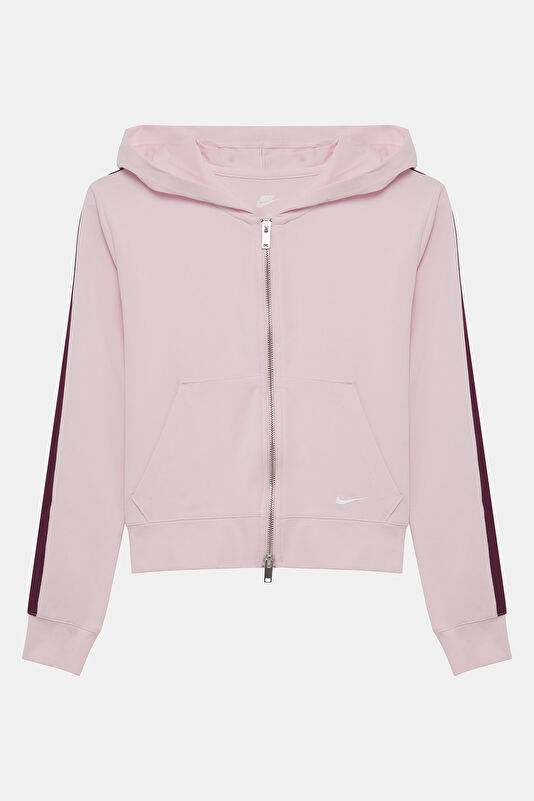 Bordo Bisiklet Yaka Kadın Sweatshirt