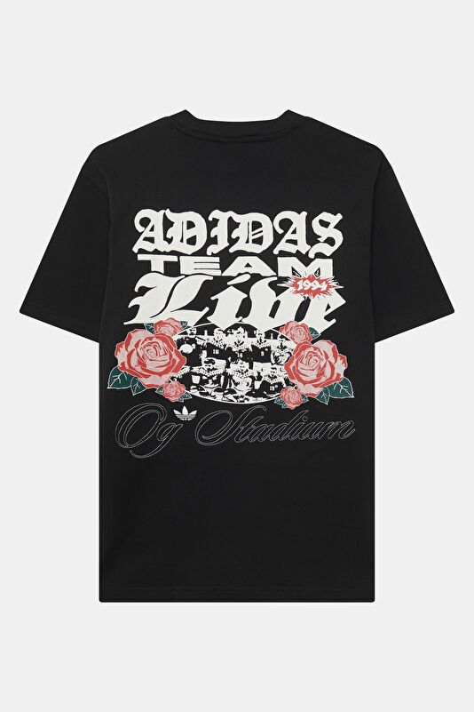 Relax Fit Black Crew Neck Printed Men's T-Shirt 2