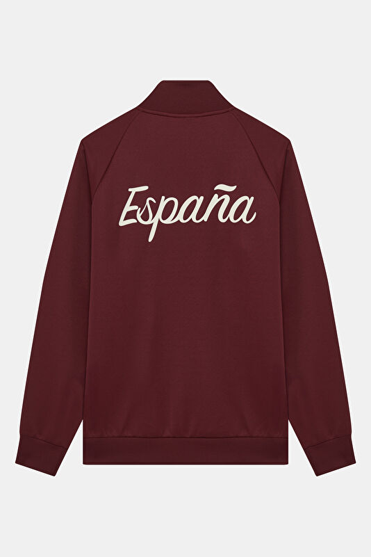 Burgundy Zip-Up Men's Jacket 2