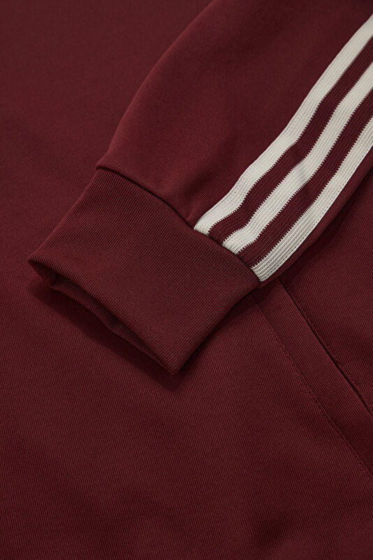 Burgundy Zip-Up Men's Jacket 4