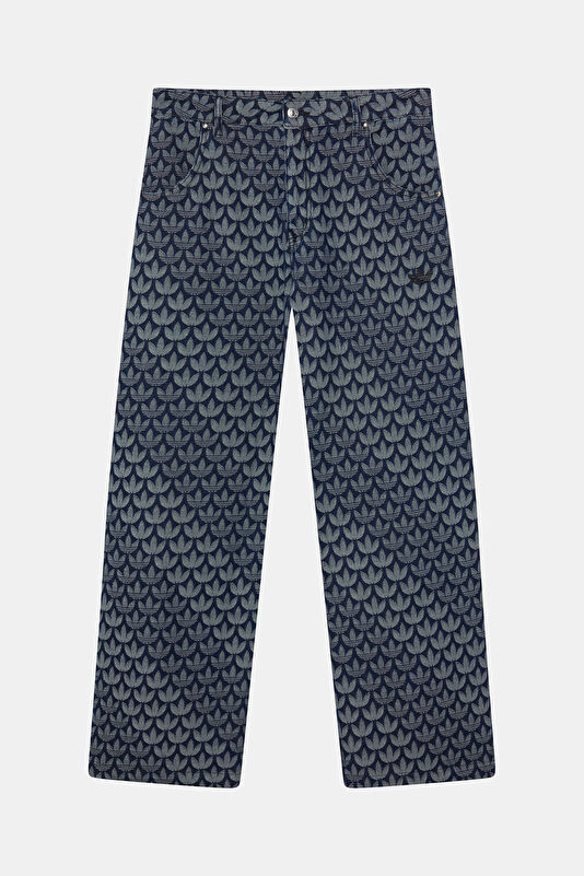 Monogram Pt Relax Kalıp İndigo Straight Erkek Jean Pantolon