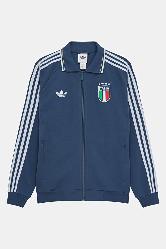 Relax Fit Blue Zip-Up Men's Jacket