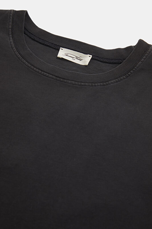 Siyah Bisiklet Yaka Kadın T-Shirt 3