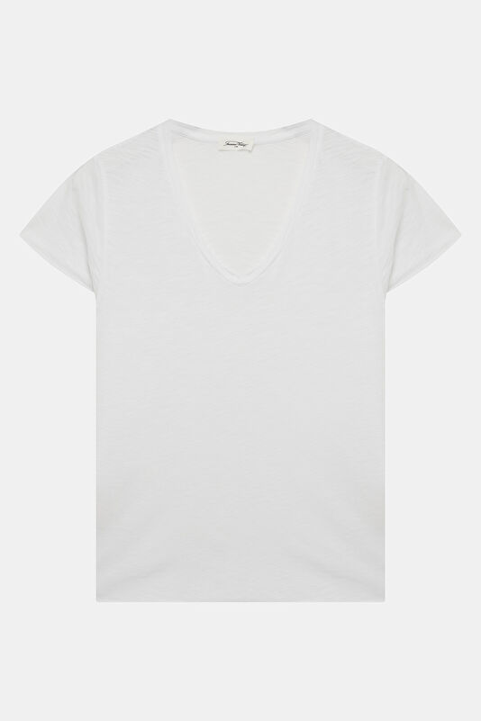White V-Neck Women's T-Shirt