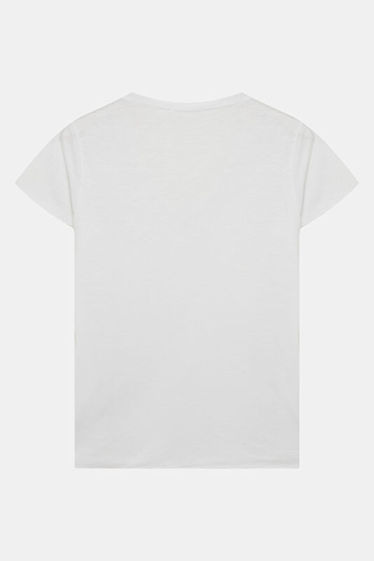 White V-Neck Women's T-Shirt 2