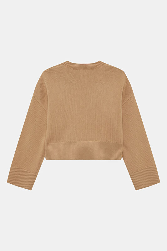 Tan Wool Women's Sweater 2