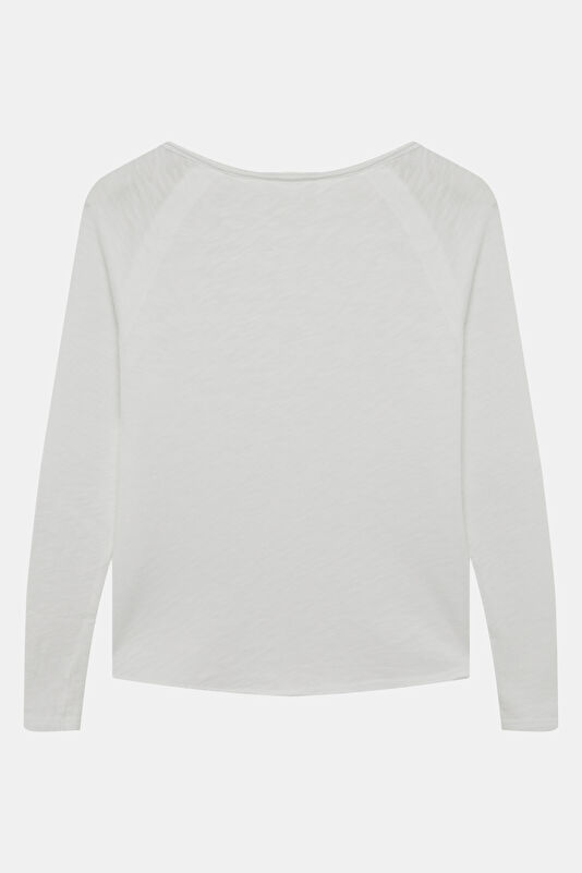 White Boat Neck Women's T-Shirt 2