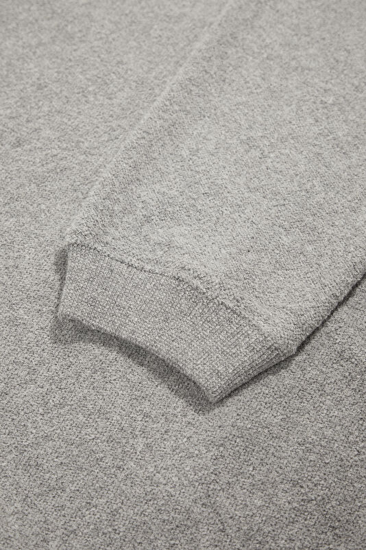 Dark Grey Boat Neck Women's Sweatshirt 4
