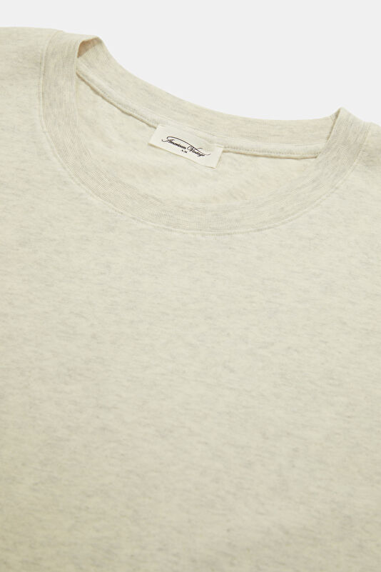Bej Bisiklet Yaka Kadın T-Shirt 3