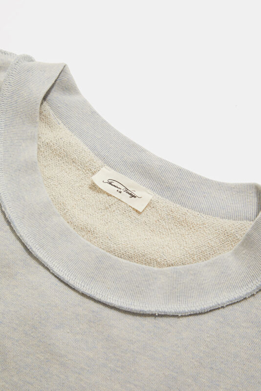 Açık Gri Kayık Yaka Kadın Sweatshirt 3