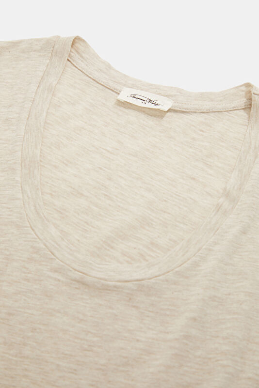 Pudra Kayık Yaka Kadın T-Shirt 3