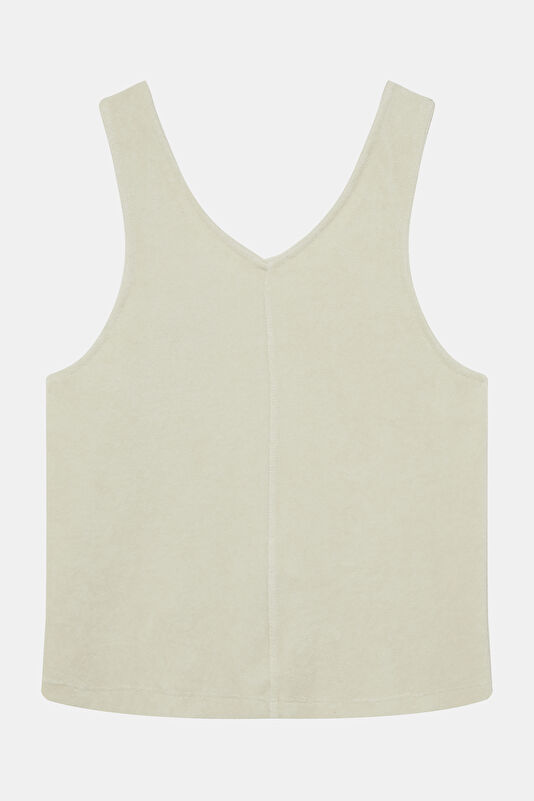 Beige Sleeveless Women's Blouse 2