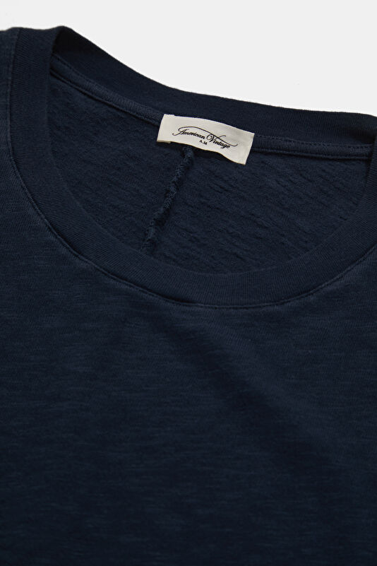 Lacivert Bisiklet Yaka Kadın Sweatshirt 3