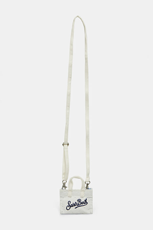 Key Bag Sangallo White Patterned Bag 2