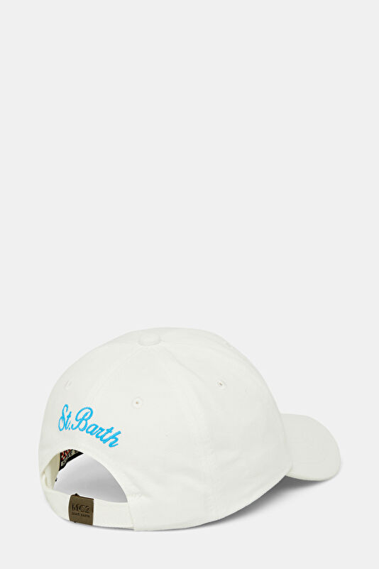 White Patterned Hat 2