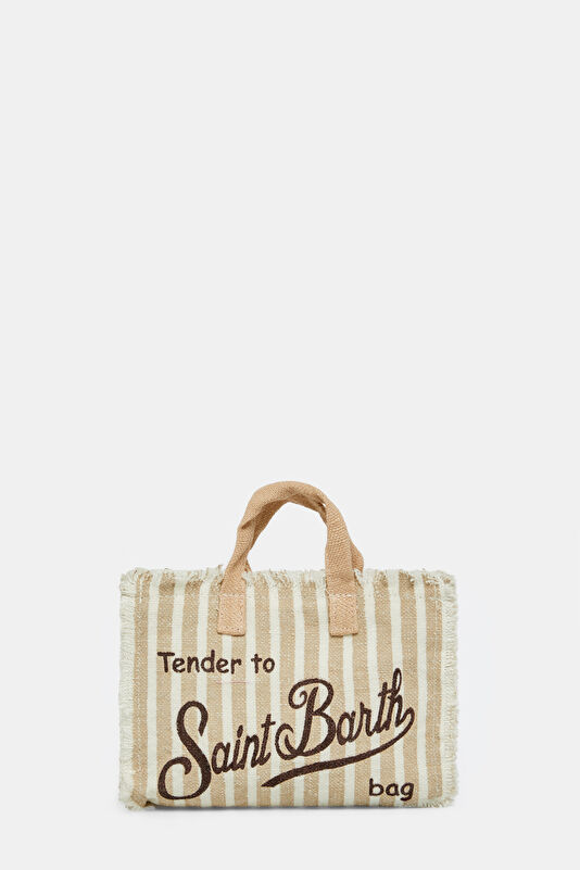 Phone Bag Linen Beige Patterned Bag 4