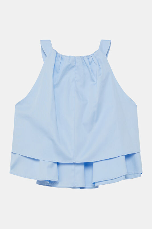 Blue Sleeveless Children's Blouse 2