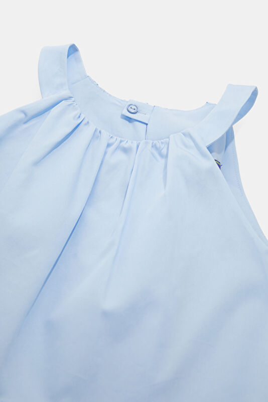 Blue Sleeveless Children's Blouse 3
