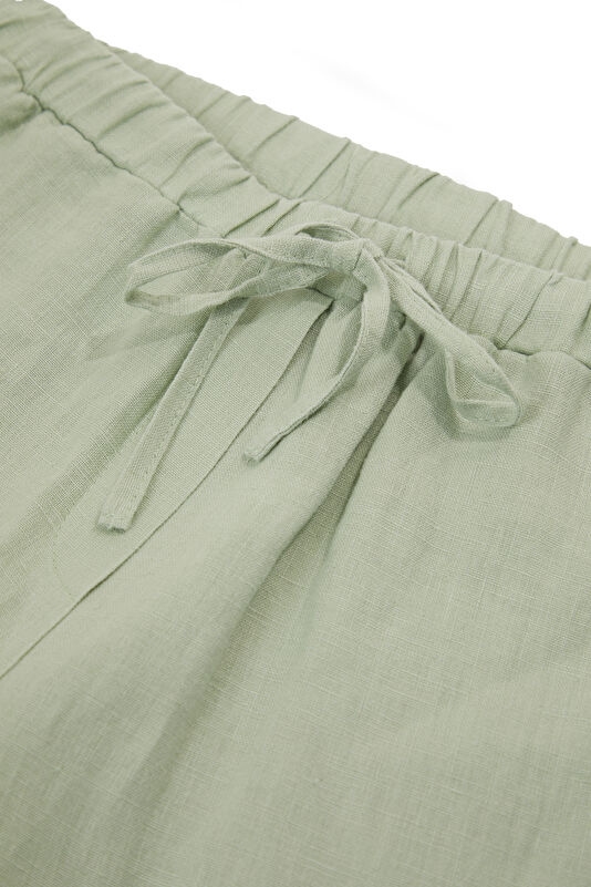 Yeşil Wide Leg Kadın Pantolon 3