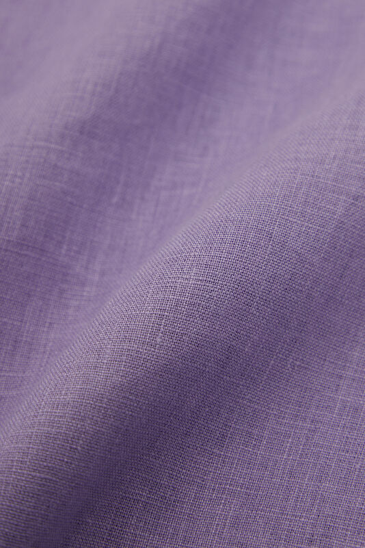 Lila Wide Leg Keten Kadın Pantolon 4