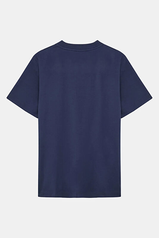 Navy Embroidered Men's T-Shirt 2