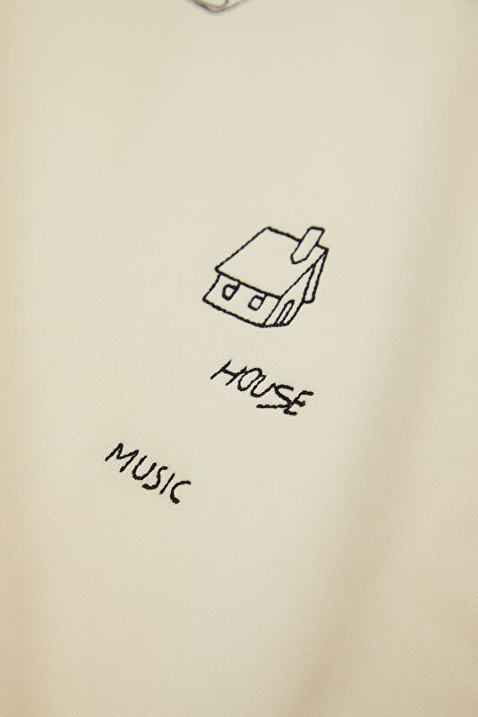 House Ecru Men's Sweatshirt 4