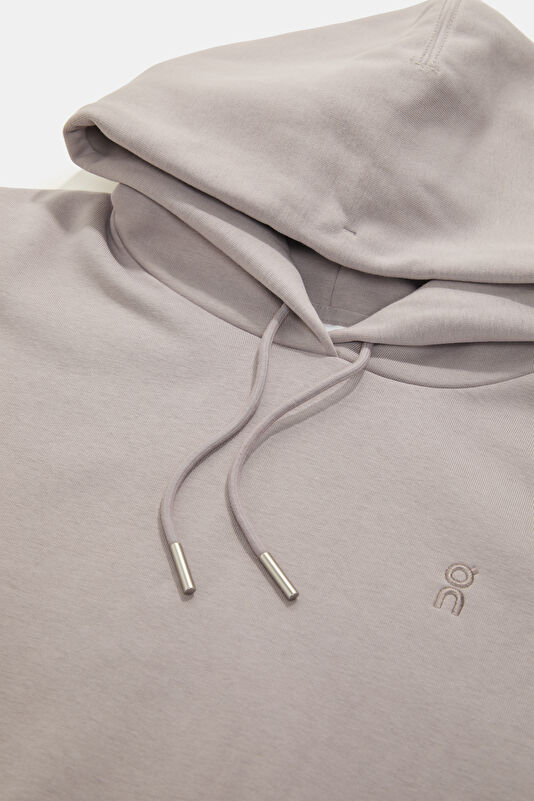 Bej Relax Kalıp Kapuşonlu Erkek Sweatshirt 3