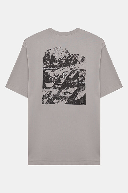 Club Collective-T Geo Relax Fit Grey Crew Neck Men's T-Shirt 2